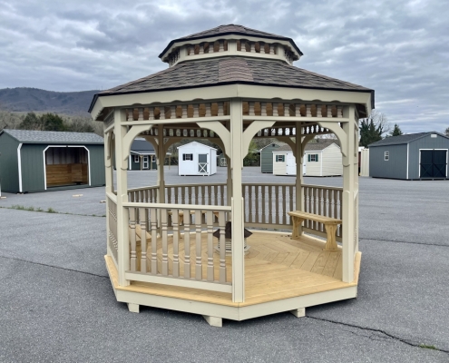 Wood gazebo light